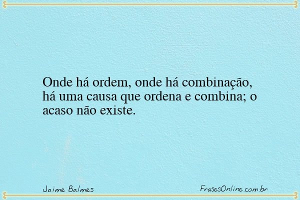 Frase de Jaime Balmes