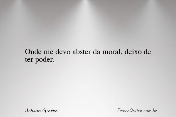 Frase de Johann Goethe