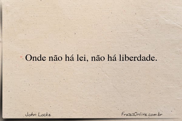 Frase de John Locke
