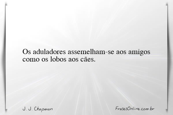 Frase de J. J. Chapman