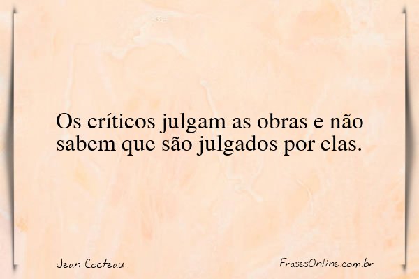 Frase de Jean Cocteau