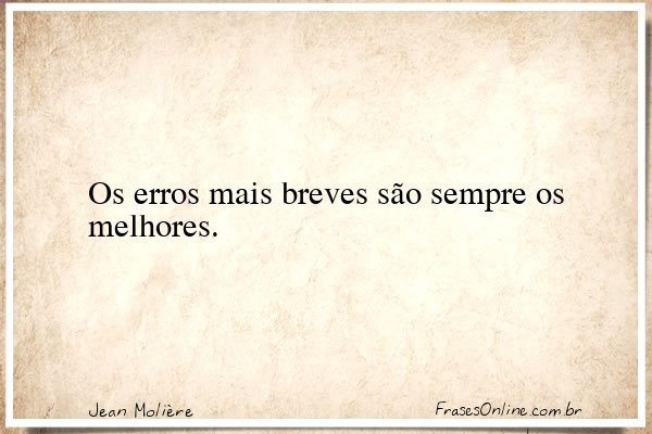 Frase de Jean Molière