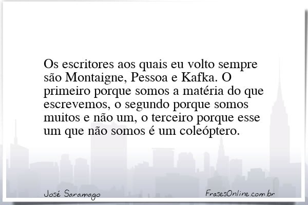 Frase de José Saramago