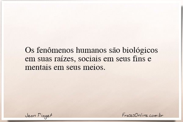 Frase de Jean Piaget