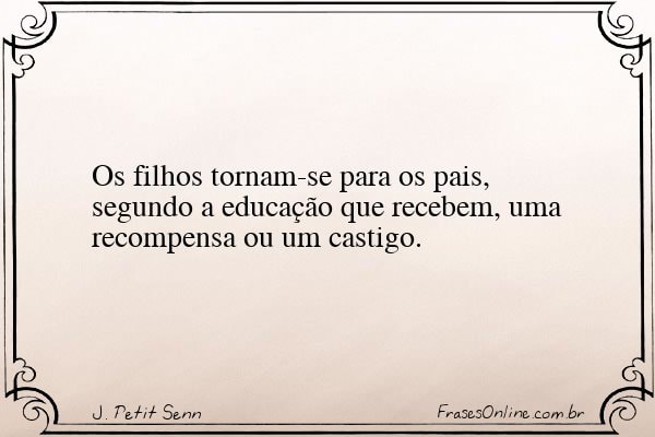 Frase de J. Petit Senn