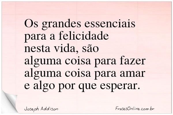 Frase de Joseph Addison