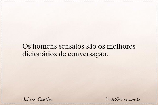 Frase de Johann Goethe