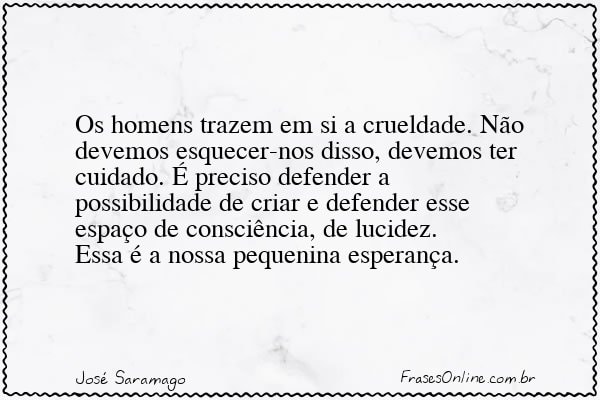 Frase de José Saramago