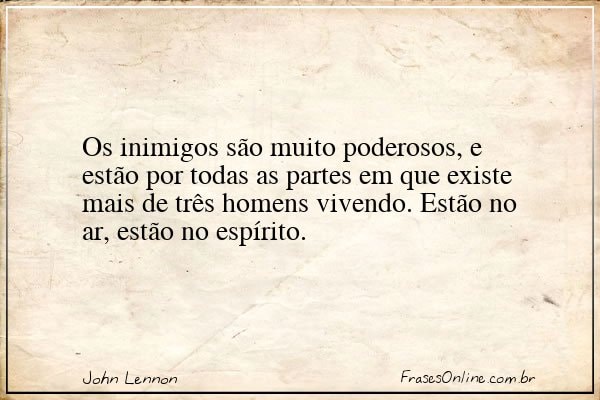 Frase de John Lennon