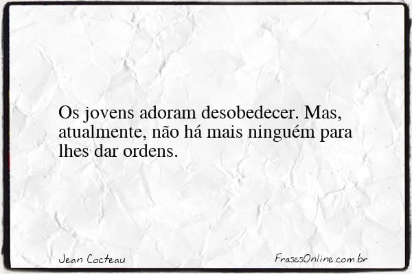 Frase de Jean Cocteau