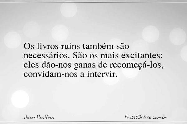 Frase de Jean Paulhan