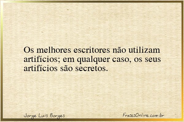 Frase de Jorge Luis Borges