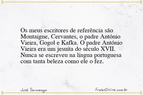 Frase de José Saramago