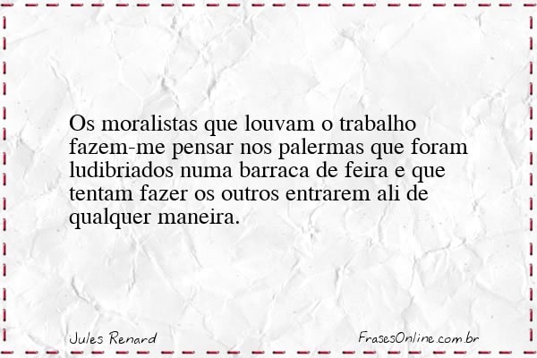 Frase de Jules Renard