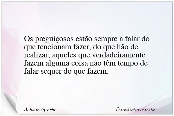 Frase de Johann Goethe