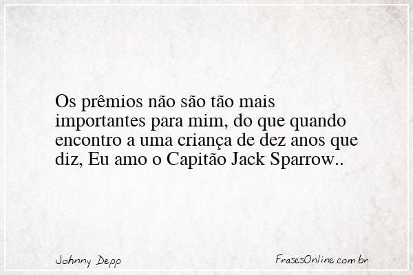 Frase de Johnny Depp
