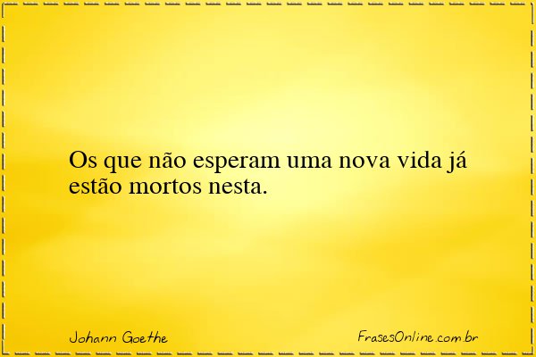 Frase de Johann Goethe