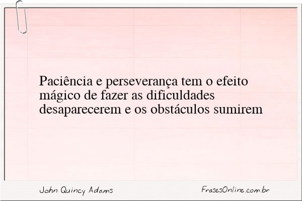 Frase de John Quincy Adams