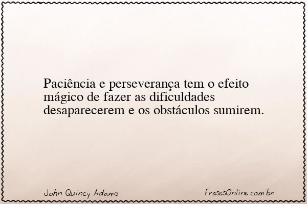 Frase de John Quincy Adams