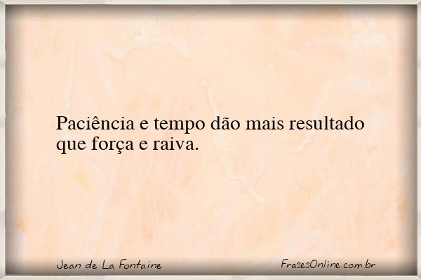 Frase de Jean de La Fontaine
