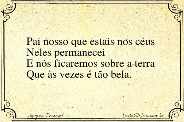 Frase de Jacques Prévert