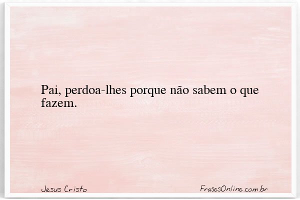 Frase de Jesus Cristo