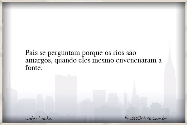 Frase de John Locke