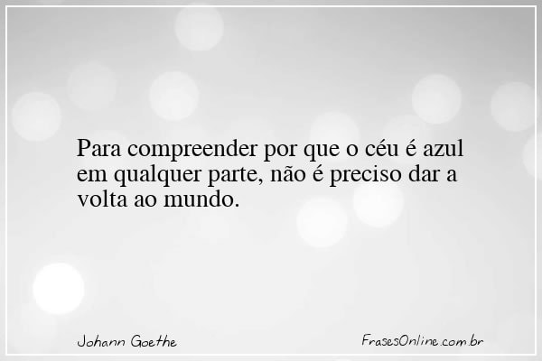 Frase de Johann Goethe