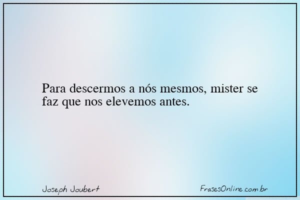 Frase de Joseph Joubert