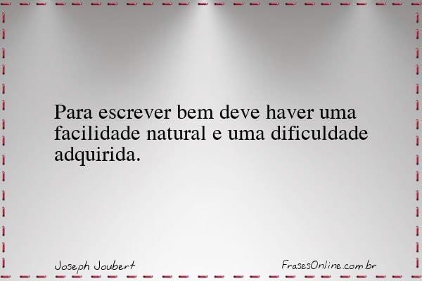 Frase de Joseph Joubert