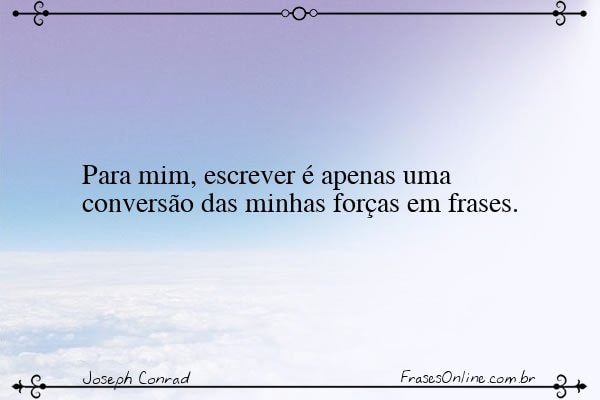 Frase de Joseph Conrad