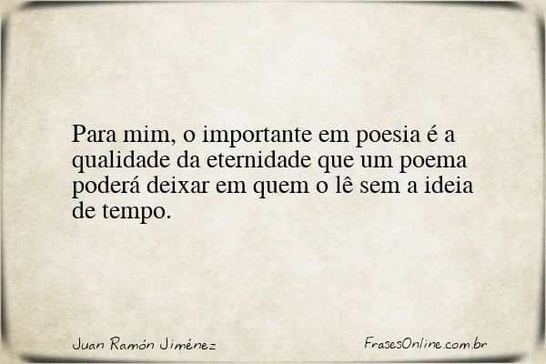 Frase de Juan Ramón Jiménez