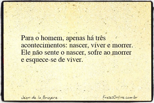 Frase de Jean de la Bruyere
