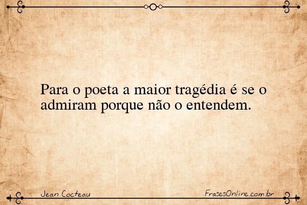 Frase de Jean Cocteau