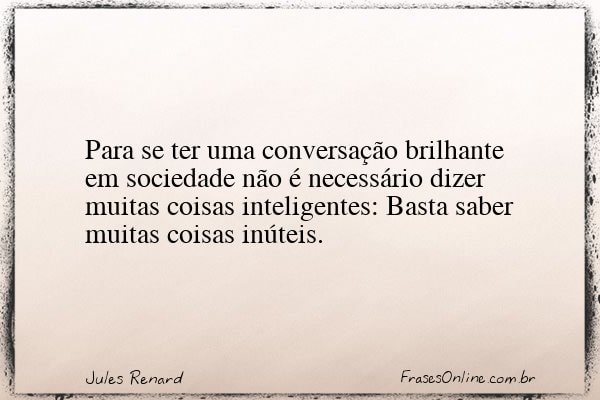 Frase de Jules Renard