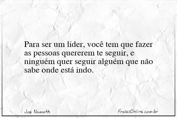 Frase de Joe Namath