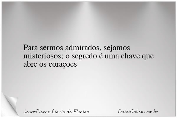 Frase de Jean-Pierre Claris de Florian