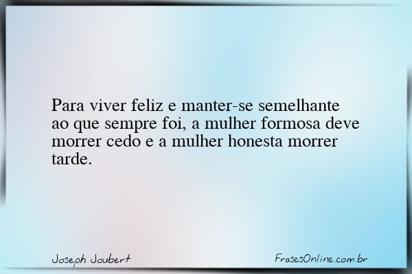 Frase de Joseph Joubert