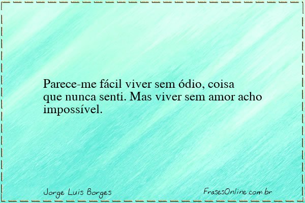 Frase de Jorge Luis Borges