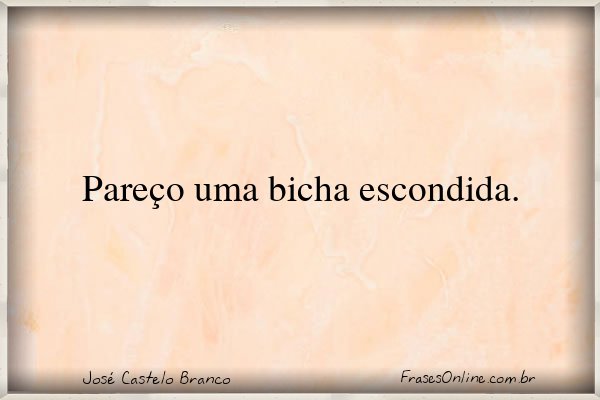 Frase de José Castelo Branco