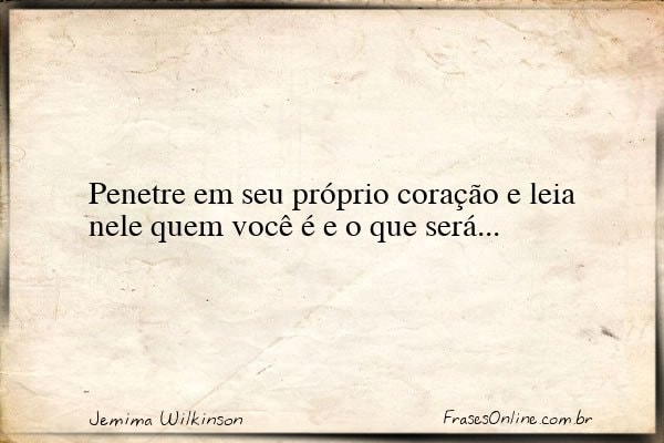 Frase de Jemima Wilkinson