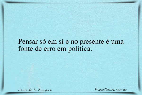Frase de Jean de la Bruyere