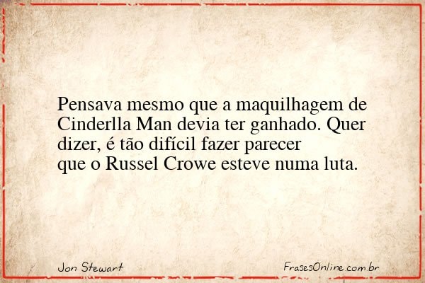 Frase de Jon Stewart