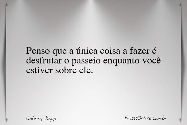 Frase de Johnny Depp