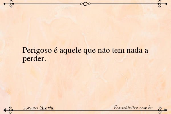 Frase de Johann Goethe
