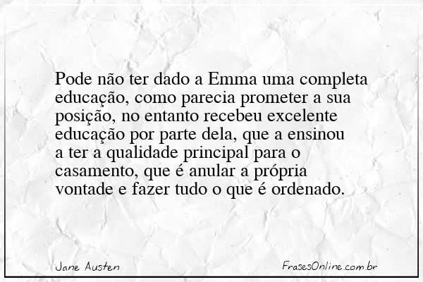 Frase de Jane Austen