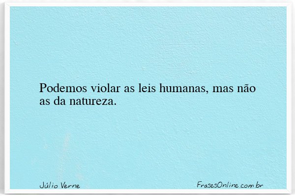Frase de Júlio Verne