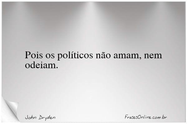 Frase de John Dryden