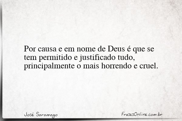 Frase de José Saramago
