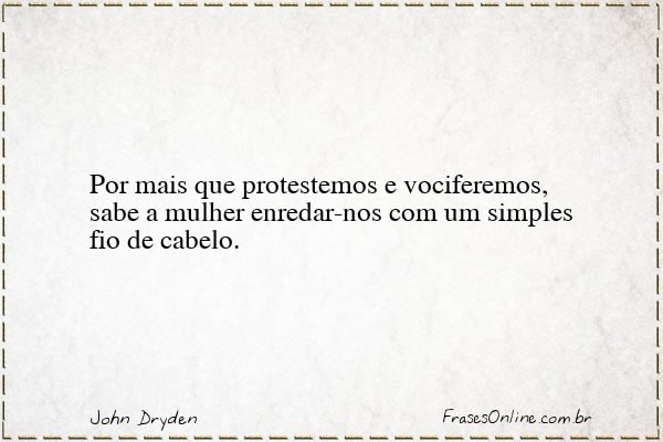 Frase de John Dryden